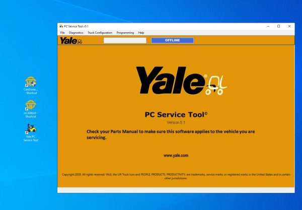 Yale PC Service Tool v5.1 01.2023 Diagnostic Software DVD 1