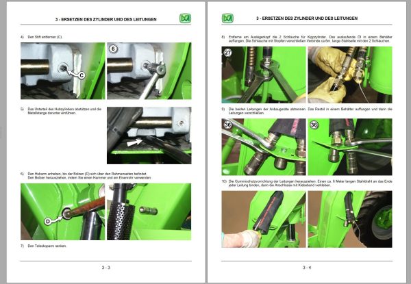 001 Merlo Multifarmer MF30.6 MF30.9 Classic Service Manuals DE 3