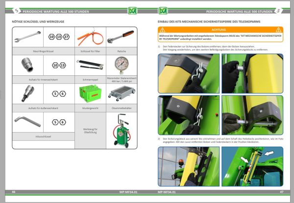003 Merlo Multifarmer MF34.7 MF34.9 Service Manuals DE 3