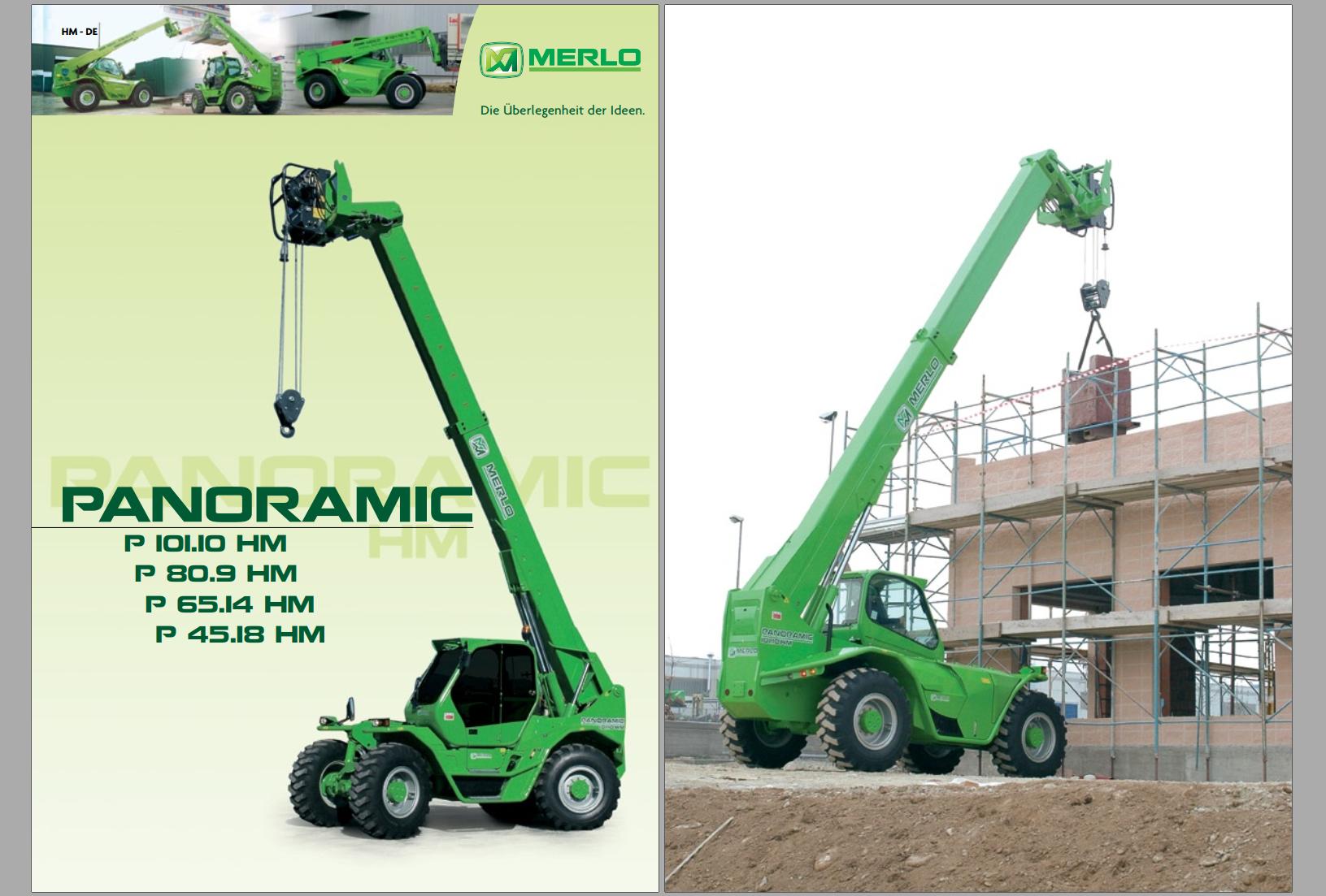 015 Merlo Panoramic P45.18 to P120.10 Service Manuals DE 1