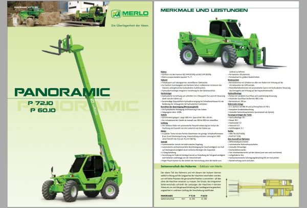 017 Merlo Panoramic P60.10 P72.10 Service Manuals DE 1