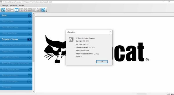 Bobcat Engine V2 01.27 03.2023 Service Analyzer Remote Installation