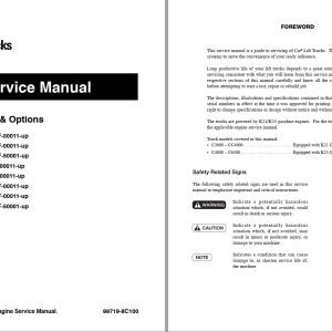 CAT Forklift Trucks Supplement Manuals 2