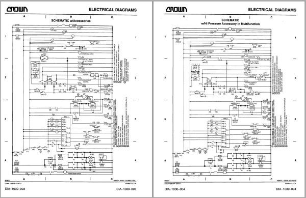 Crown Counterbalance Forklift RC 3000 Parts Service Manual 1