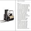 Crown Counterbalance Forklift SC 4000 Parts Service Manual