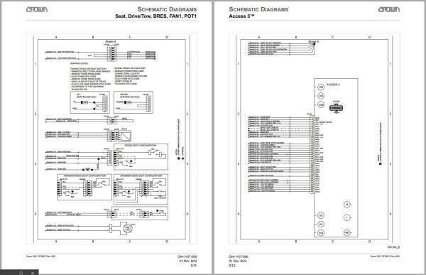 Crown Counterbalance Forklift SC 5700 Parts Service Manual 1