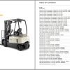 Crown Counterbalance Forklift SC 6000 Parts Service Manual