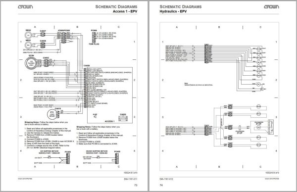 Crown Counterbalance Forklift SC 6000 Parts Service Manual 1