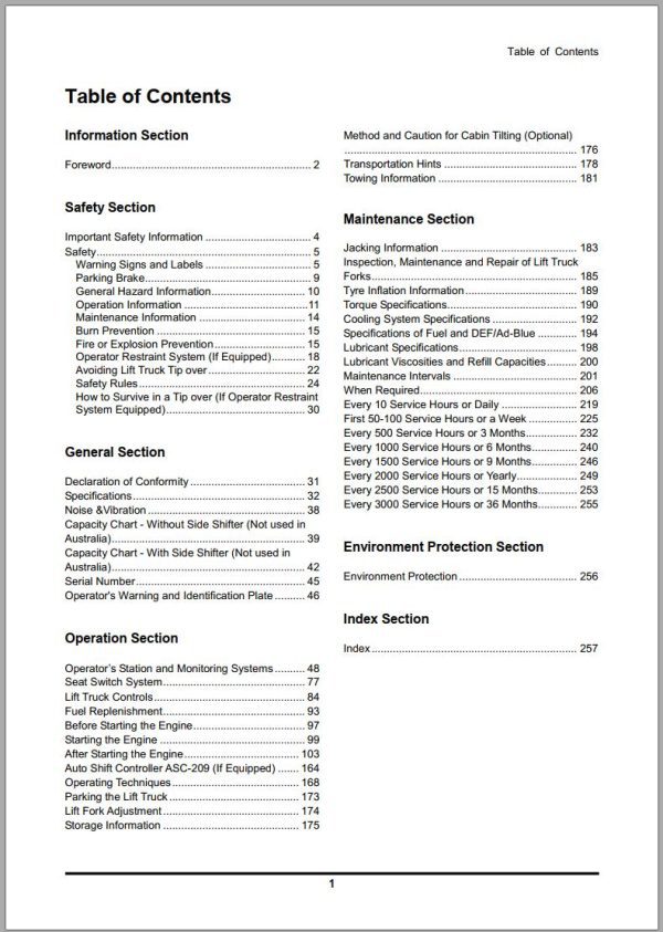 Crown IC C D Pneumatic 7 Series 13 20K Operation Maintenance Service Manual