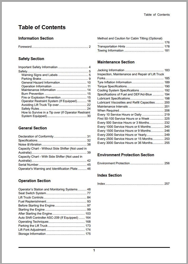 Crown IC C D Pneumatic 7 Series 13 20K Operation Maintenance Service Manual