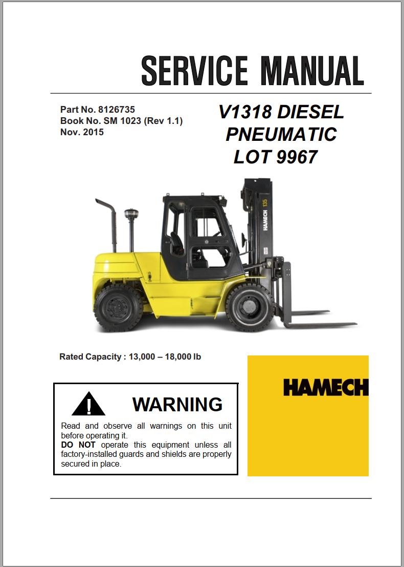 Crown IC Hamech 2012 V1318 Parts Service Manual