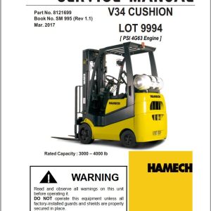 Crown IC Hamech 2012 V34 LPG Parts Service Manual