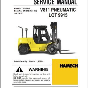 Crown IC Hamech 2012 V811 Parts Service Manual