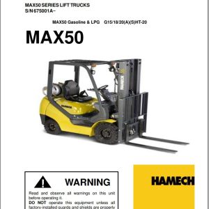 Crown IC Hamech MAX50 Parts Operation Maintenance Service Manual 1
