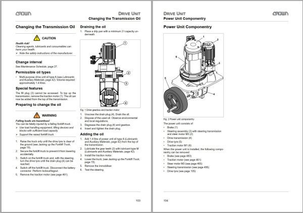 Crown Pallet GPC 3000 QPR Parts Catalog Service Manual