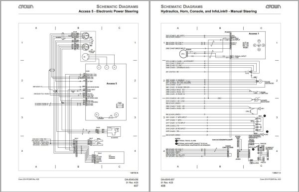 Crown Pallet PE 4500 AC Parts Catalog Service Manual 1