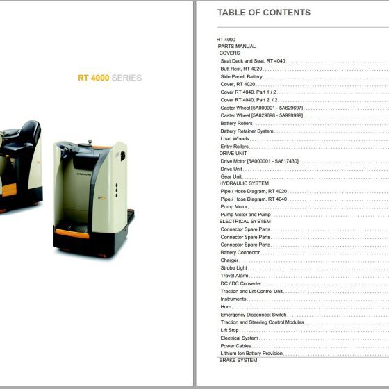 Crown Pallet SSR Parts Catalog, Service Manual