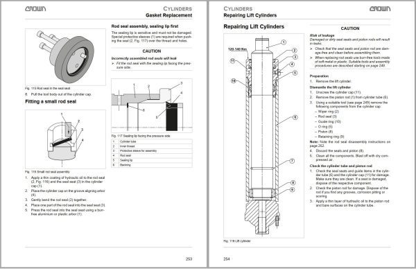 Crown Pallet RT 4000 Parts Catalog Service Manual 1