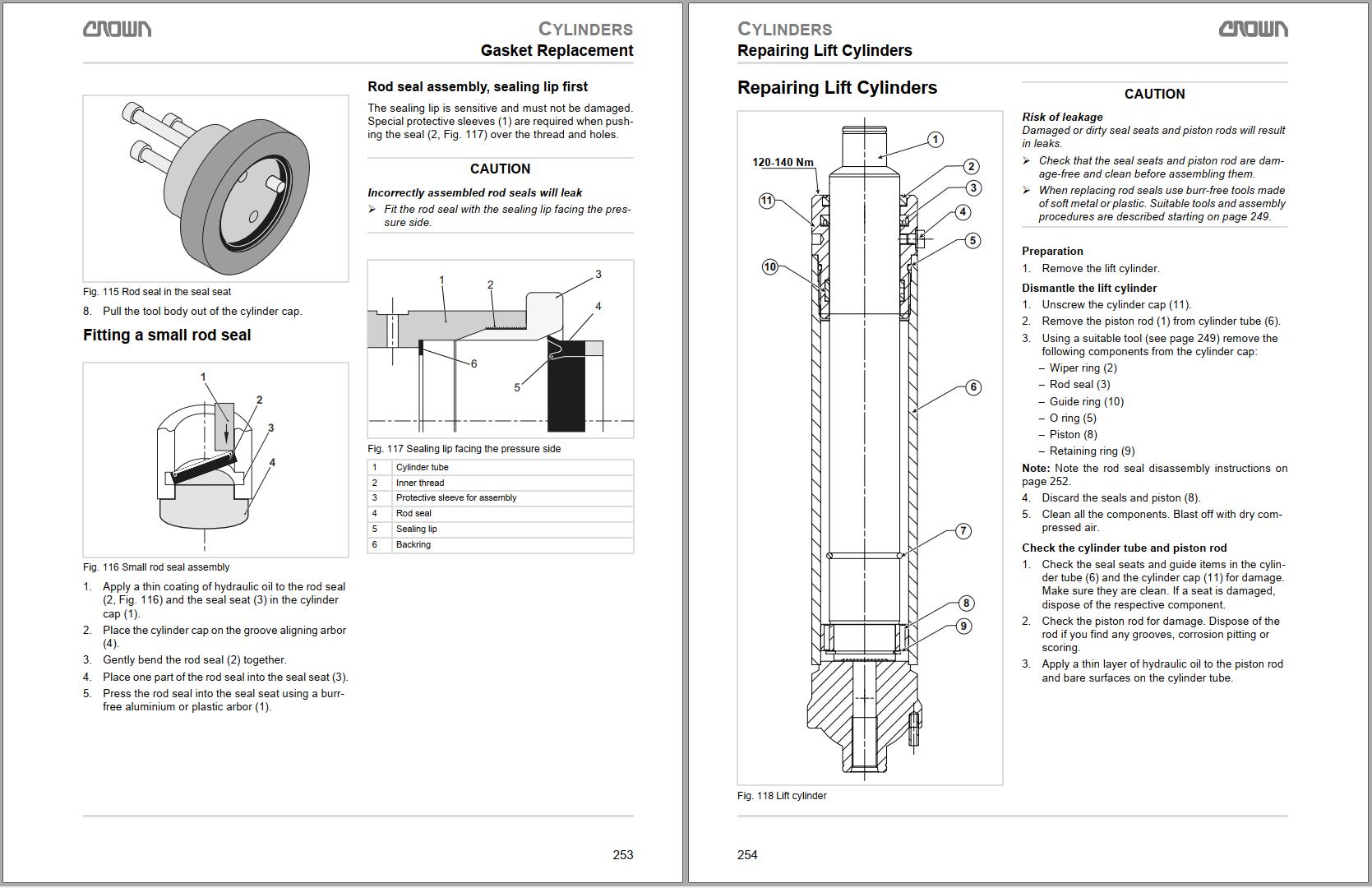 Crown Pallet RT 4000 Parts Catalog, Service Manual