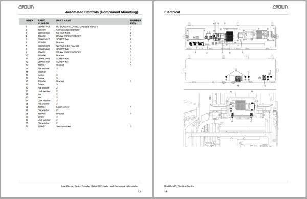 Crown Reach DualMode R Parts Catalog Service Manual