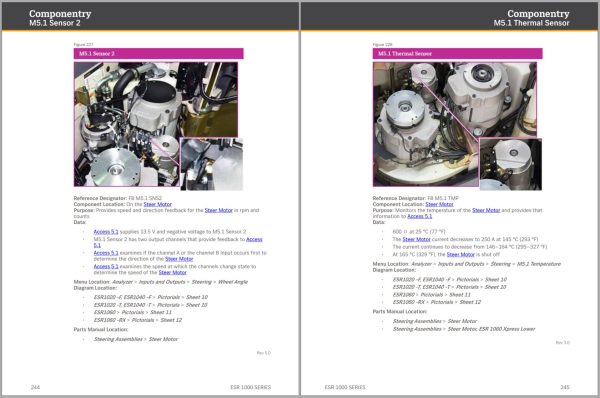 Crown Reach ESR 1000 Parts Catalog Service Manual 1
