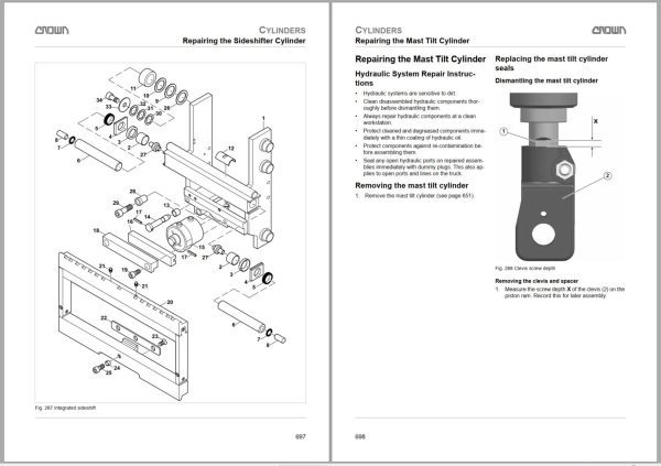 Crown Reach ESR 5200 Parts Catalog Service Manual 1