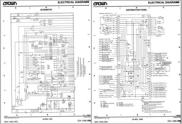 Crown Reach RD 3000 Parts Catalog Service Manual 1