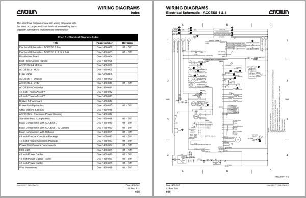 Crown Reach RM RMD 6000 Parts Catalog Service Manual EN FR 1