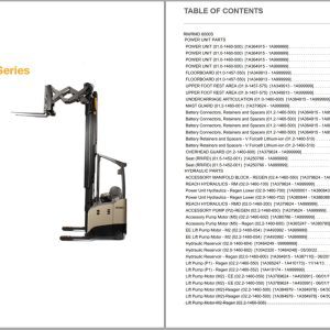 Crown Reach RM RMD 6000S Parts Catalog Service Manual
