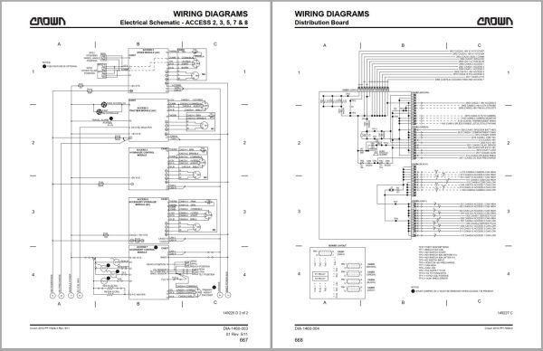 Crown Reach RM RMD 6000S Parts Catalog Service Manual 1