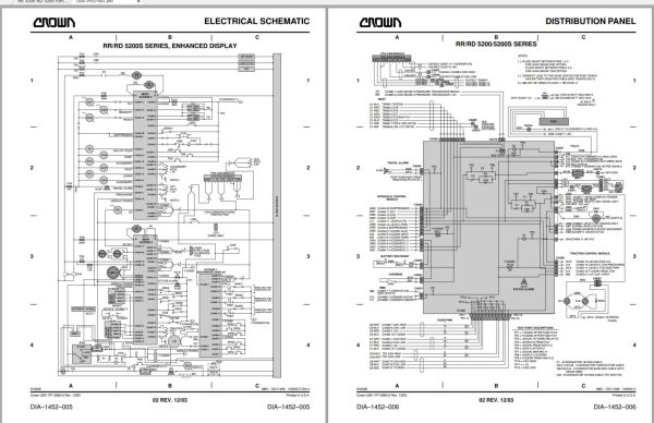 Crown Reach RR 5200 RD 5200 Parts Catalog Service Manual 1