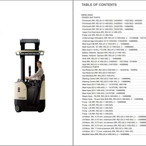 Crown Reach RR RD 5000S Parts Catalog Service Manual