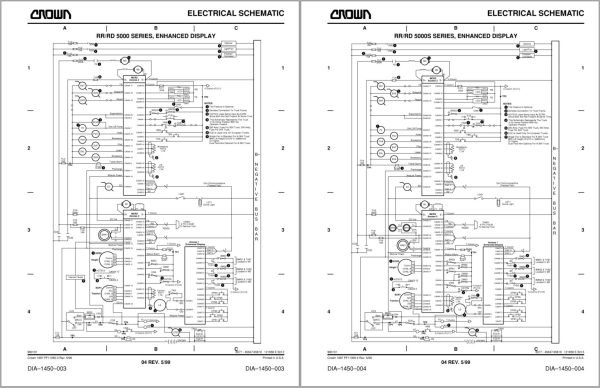 Crown Reach RR RD 5000S Parts Catalog Service Manual 1