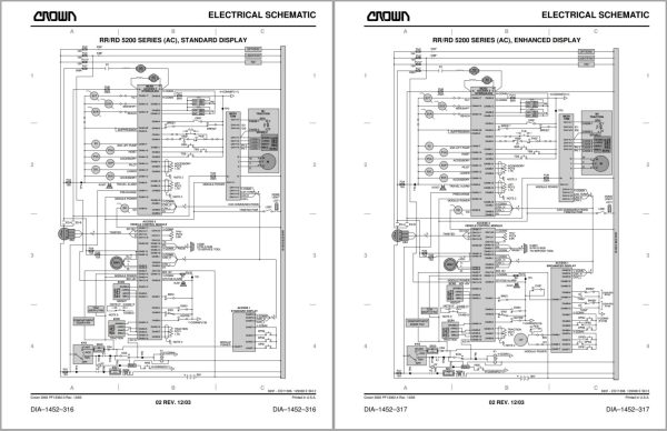 Crown Reach RR RD 5200 AC Parts Catalog Service Manual 1