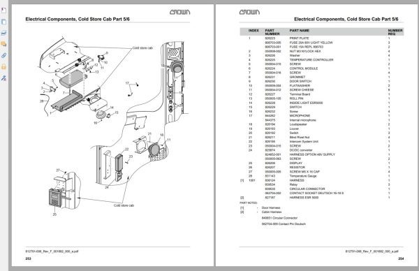 Crown Reach SR 5000 Parts Catalog 1