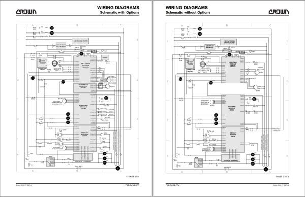 Crown Stock Picker SP 3470 4 Wheel Parts Catalog Service Manual 1
