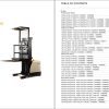 Crown Stock Picker SP 4000 Parts Catalog Service Manual