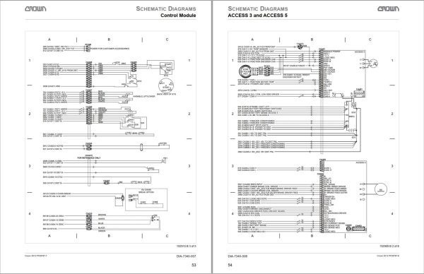 Crown Stock Picker SP 4000 Parts Catalog Service Manual 1