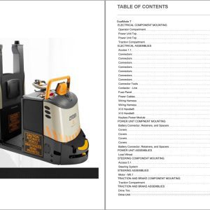 Crown Tow Tractor DualModel T Parts Catalog Service Manual