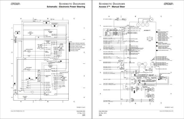Crown Tow Tractor TR 4500 Parts Catalog Service Manual 1