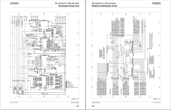 Crown Turret TSP 7000 Parts Catalog Service Manual 1