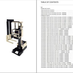 Crown Turret TSP Parts Catalog Service Manual
