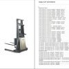 Crown Walkie Stacker B Parts Catalog Service Manual