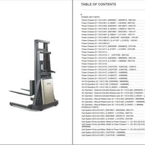 Crown Walkie Stacker B Parts Catalog Service Manual
