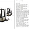 Crown Walkie Stacker SH SHR 5500 Parts Catalog Service Manual