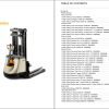 Crown Walkie Stacker SX 3000 40 Parts Catalog Service Manual