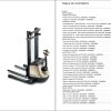 Crown Walkie Stacker SX 3000 Parts Catalog Service Manual