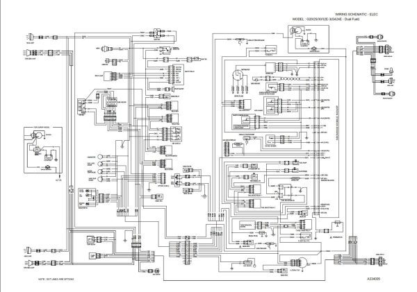 Daewoo Forklift G20E 3 to G33P 3 Electric Schematic SB4172E01 1