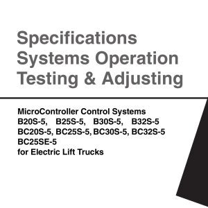 Daewoo MicroController Control System B20S 5 to BC25SE 5 Testing Adjusting SB4200E00
