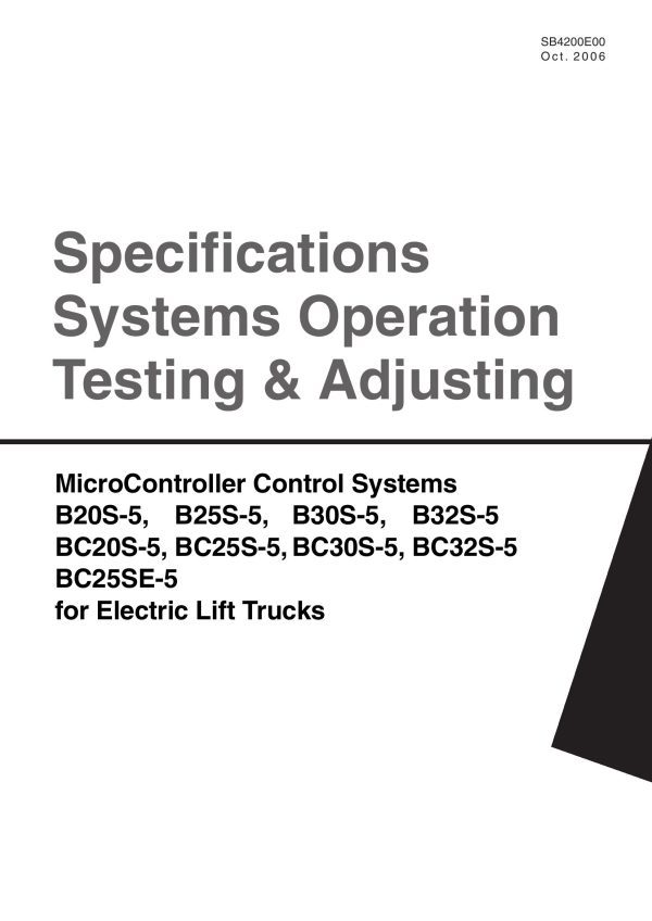 Daewoo MicroController Control System B20S 5 to BC25SE 5 Testing Adjusting SB4200E00